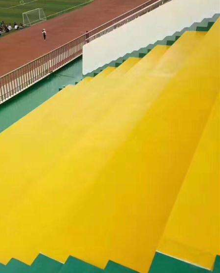 什运乡球场台阶翻新修补改造